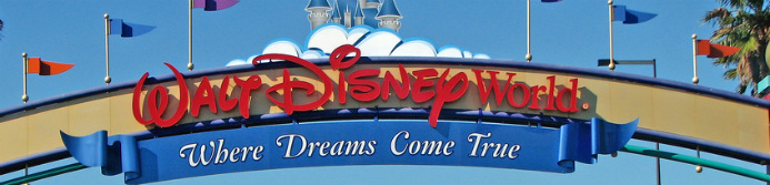 disney world theme park sign